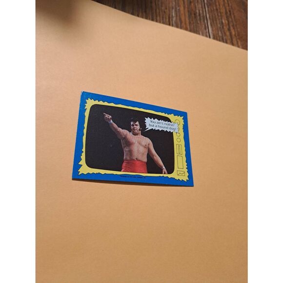 Vintage 1987 WWF Honky Tonk Man Wrestling Trading Card 73 Superstars Speak Topps - Picture 1 of 3